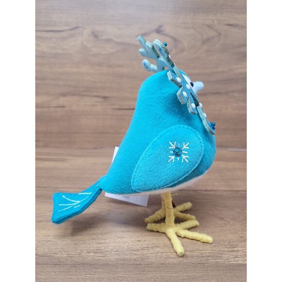 Wondershop Target Fabric Bird Decorative Figurine Dressed As Snowflake -Fractal - Picture 5 of 6